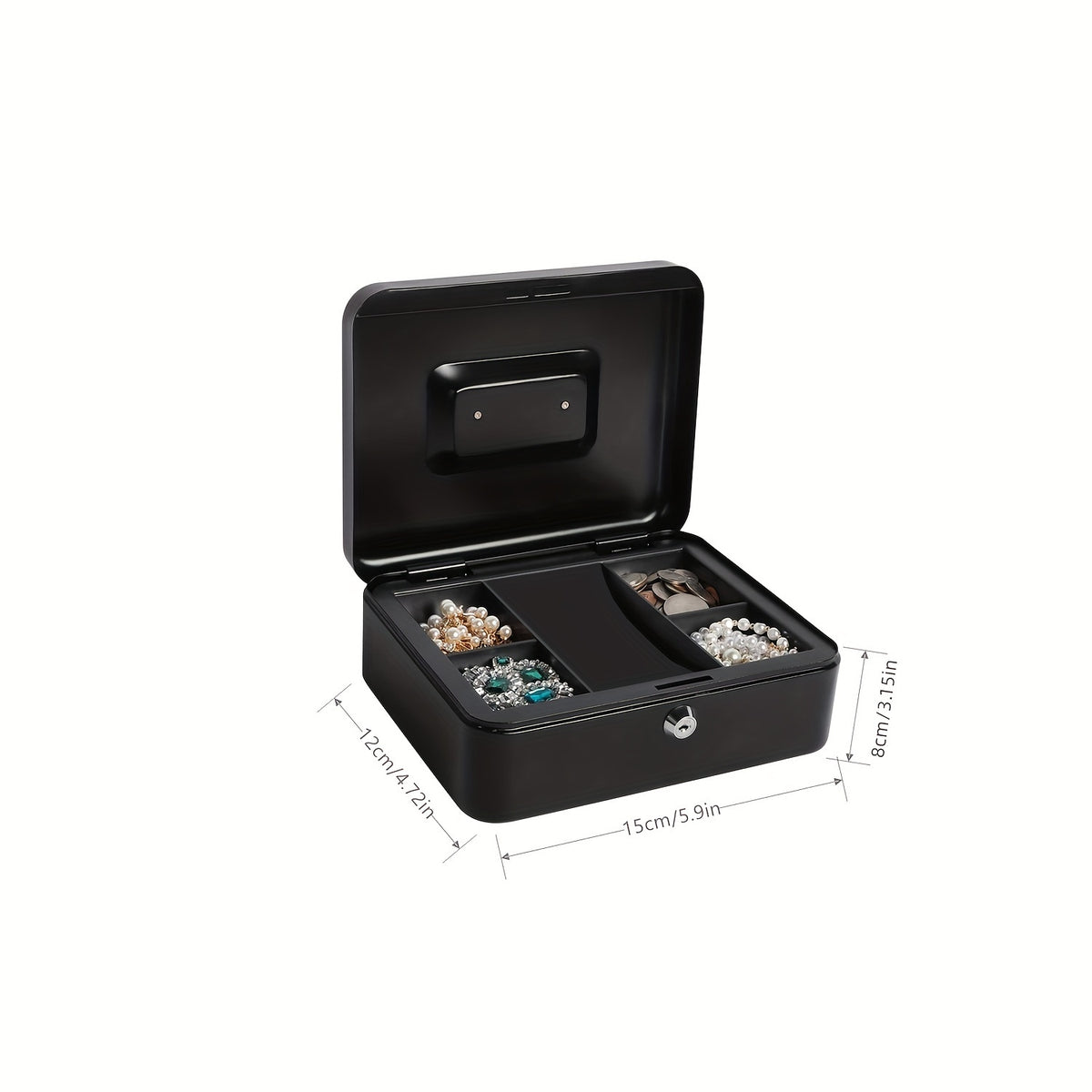 Portable Compact Safe for Children's Savings Coin Box