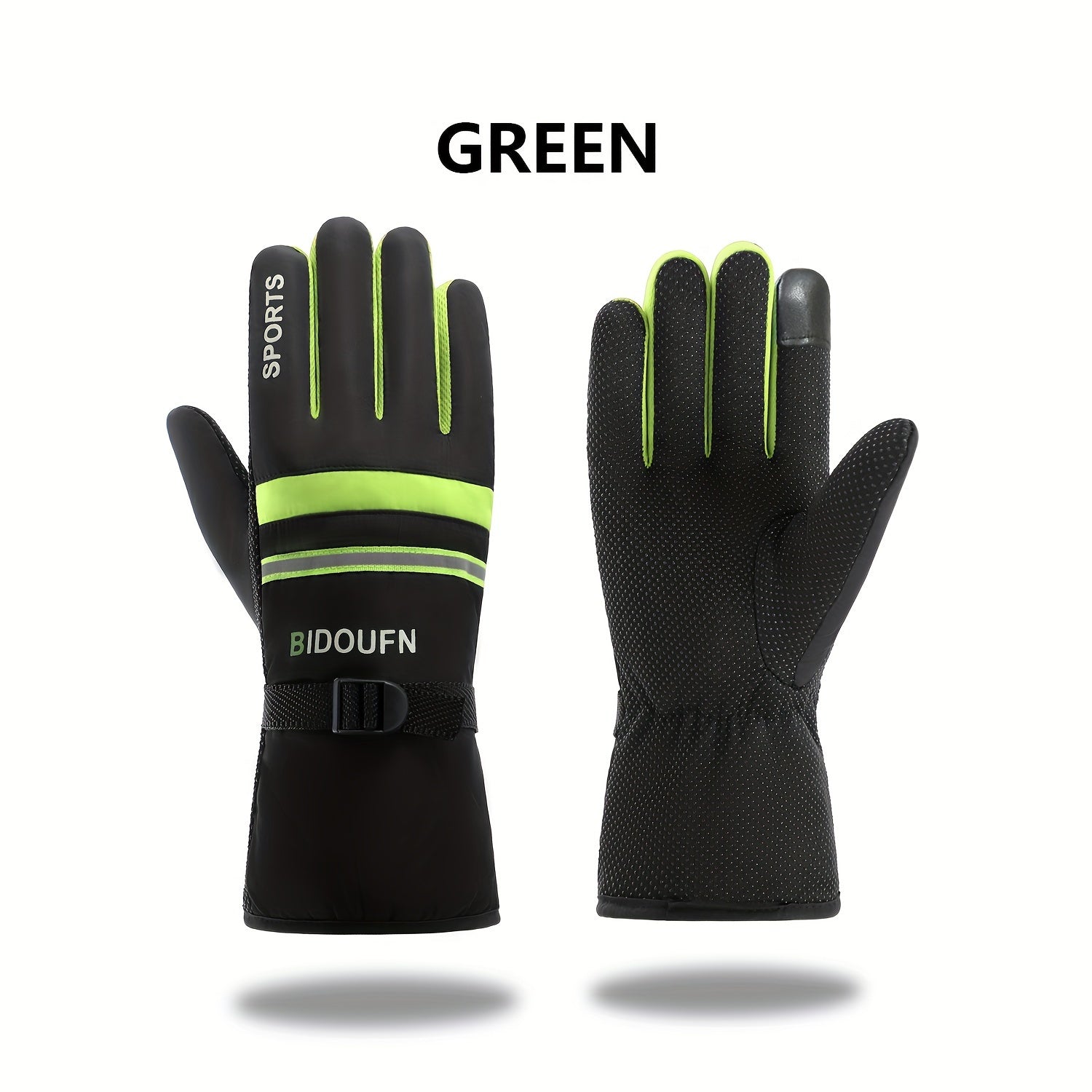 Reflective Skiing/Cycling Touch Screen Gloves - Warm and Non-Slip