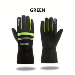 Reflective Skiing/Cycling Touch Screen Gloves - Warm and Non-Slip