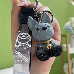 Changing Fang Puppy Keychain Schoolbag Pendant Doll Couple Car Keychain