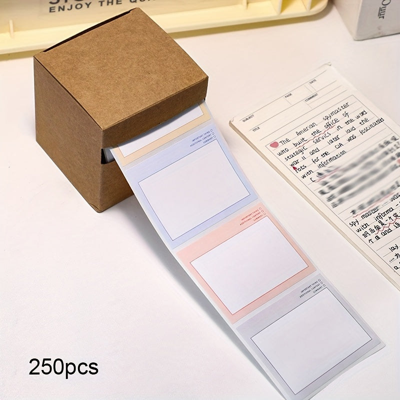 250 Sheets Pull out Sticky Notes Self Stick Sticky Notes Office Supplies