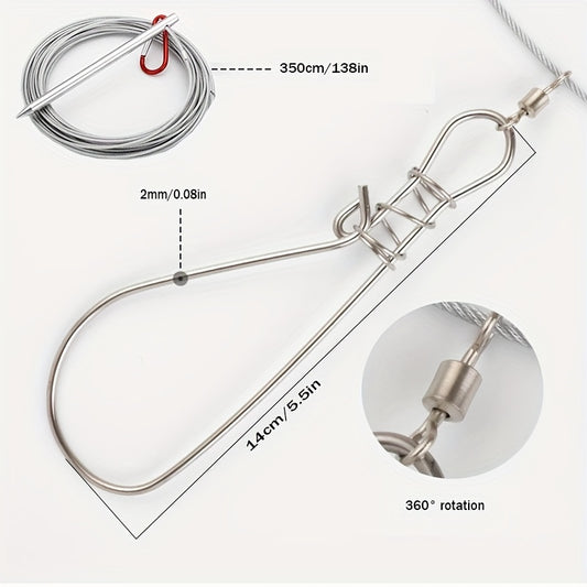 Stainless Steel Fishing Stringer Clip for Freshwater Saltwater