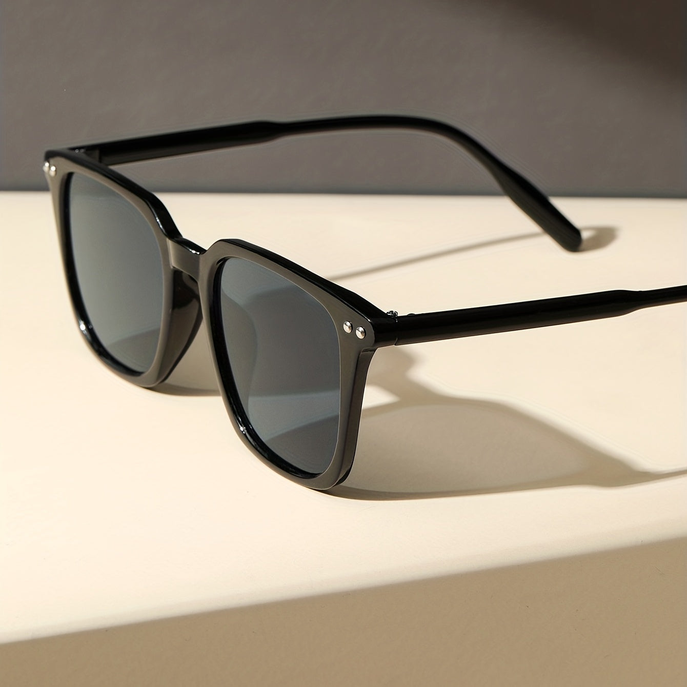 Rectangular Frame Eyeglasses Classic Outdoor Driving Eyewear Shades Glasses