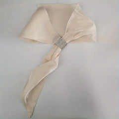 Glitter Rhinestone Twilly Scarf Ribbon Neckerchief Decorative Skinny Sca