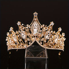 Rhinestone Crown Tiara Bridal High Sense Wedding Photography