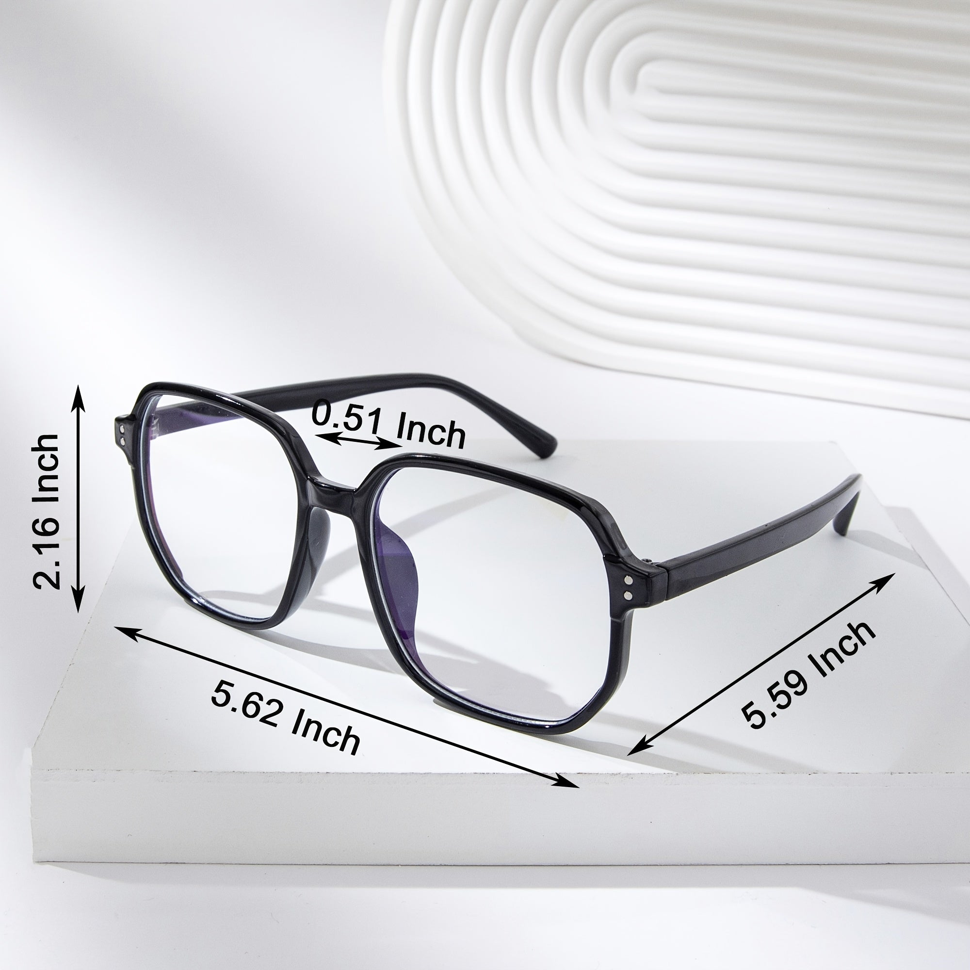 Stylish Square Frame Light Blocking Glasses