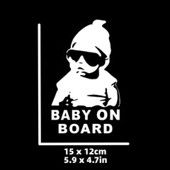 Baby On Board Car Sign Decal Mirror Sticker