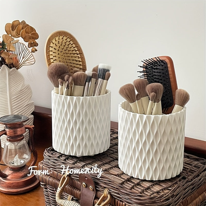 Nordic Style 360 Rotary Makeup Brush Holder Organizer