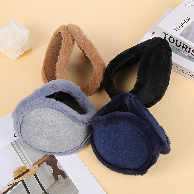 4pcs Winter Earmuffs Ear Warmer Cold Warm Adjustable Earmuffs Women