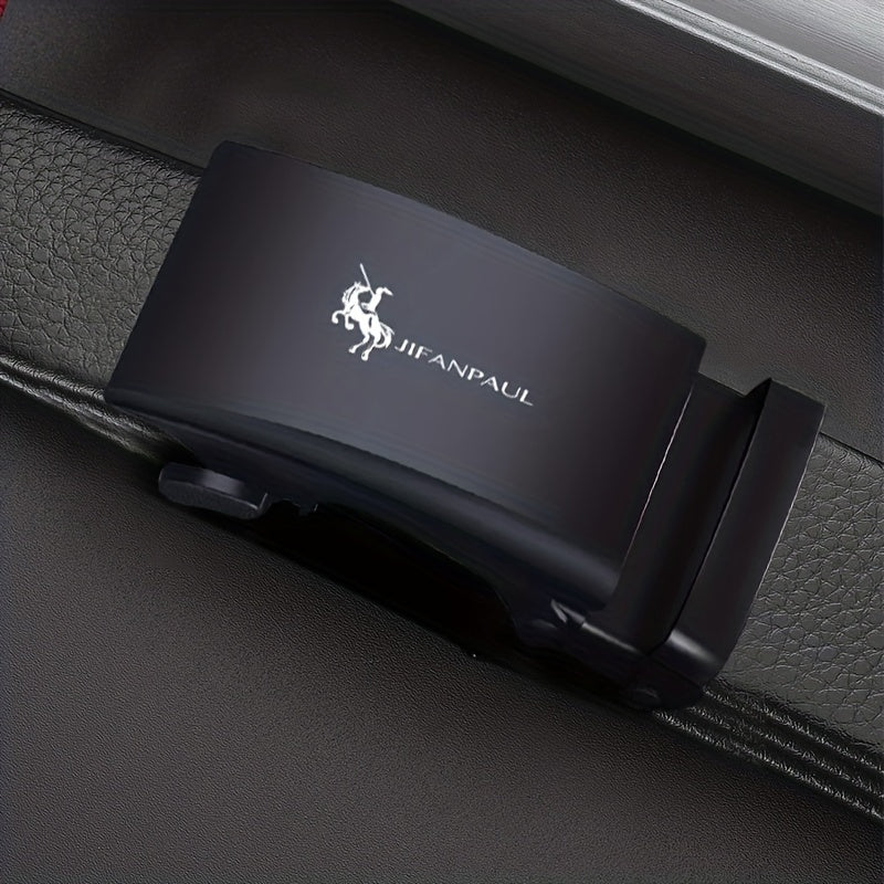 Men's PU Leather Automatic Buckle Belt No Buckle