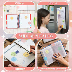 160 Sheets Transparent Sticky Notes Waterproof Stickers Translucent Label