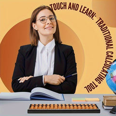 15 Bar Abacus with 5 Small Beads - Basic Math Skills Training
