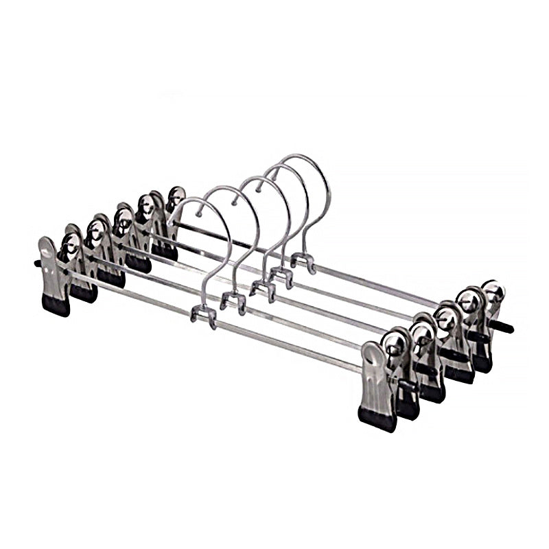 10pcs Stainless Steel Pants Clips Hangers Anti Skid Skirt Clips