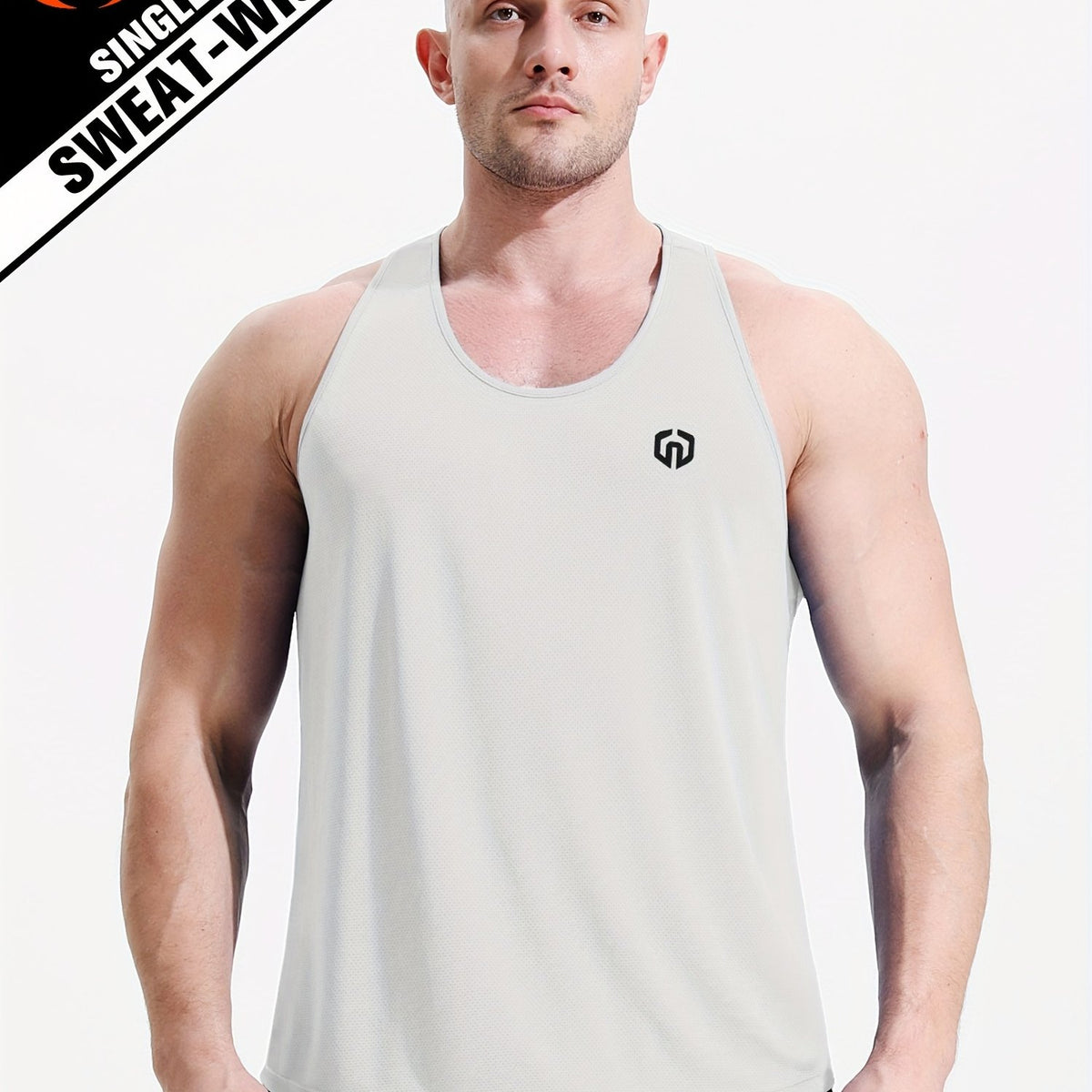 Men's Stretch Sleeveless Tank Top for Gym Workout - Comfy & Breathable