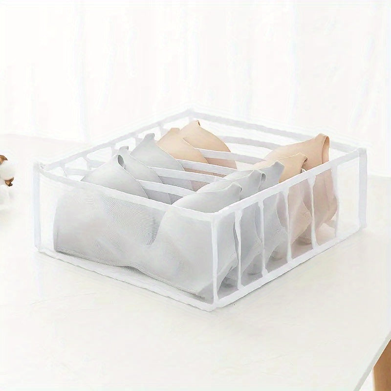 Fabric Socks Underwear Storage Dividers 6 7 11 Grids Drawer Organizer