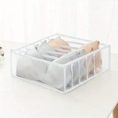 Fabric Socks Underwear Storage Dividers 6 7 11 Grids Drawer Organizer