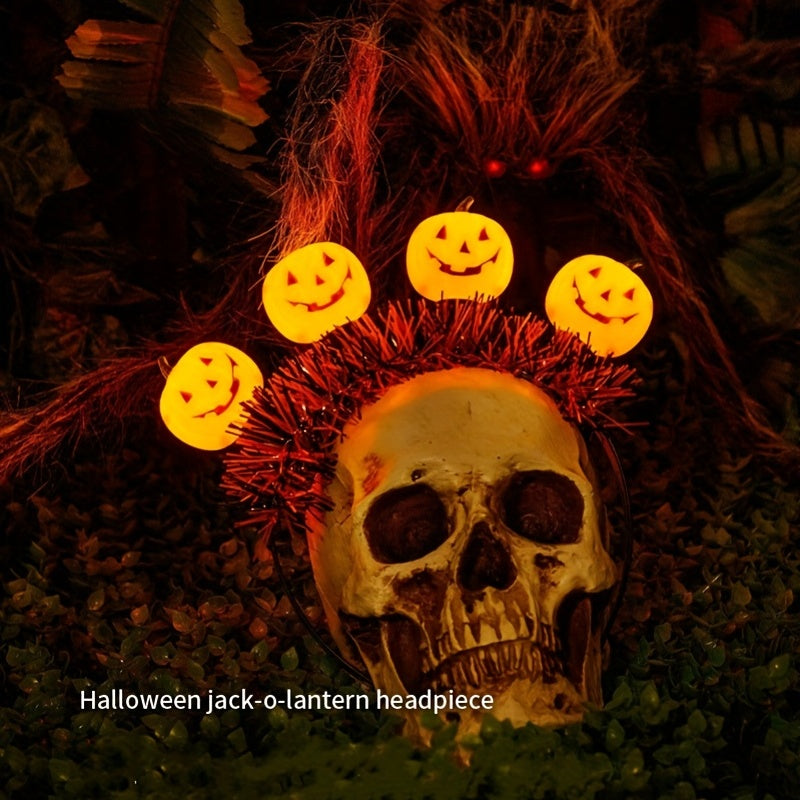 Halloween Light Up Pumpkin Headband Party Supplies