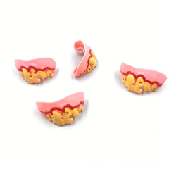 10pcs Prank Dentures Colorful False Teeth for Halloween
