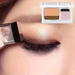 Two Tone Gradient Eyeshadow with Brush for Girls