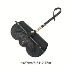 Litchi Embossed Glasses Cover Sunglasses Storage Bag