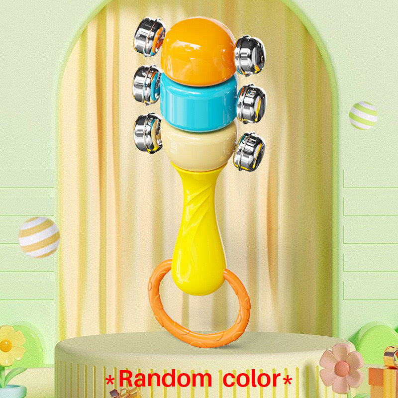 Duck Shaker Rattle Toy with Mirror Sensory Balls Sand Mound Playset
