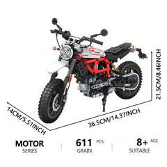 Motorcycle Building Blocks 1 6 Seris Locomotive Motorbike Model Bricks
