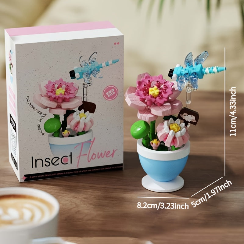 Eternal Flower Potted Plant Building Blocks Toy