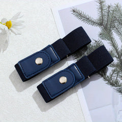 2pcs Adjustable Elastic Buckle For Pants Waist Elastic Waistband For Jeans
