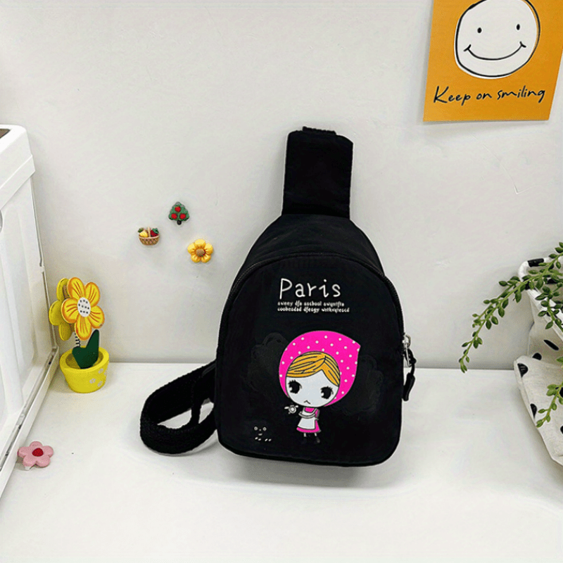 Cute Girl Chest Bag Cartoon Crossbody Bag