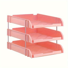 Office Desktop File Tray Rack, Data Arrangement Storage Basket