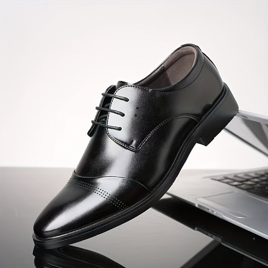 Men's Smart Casual Oxford Shoes Lace-up Formal Business Office Shoes