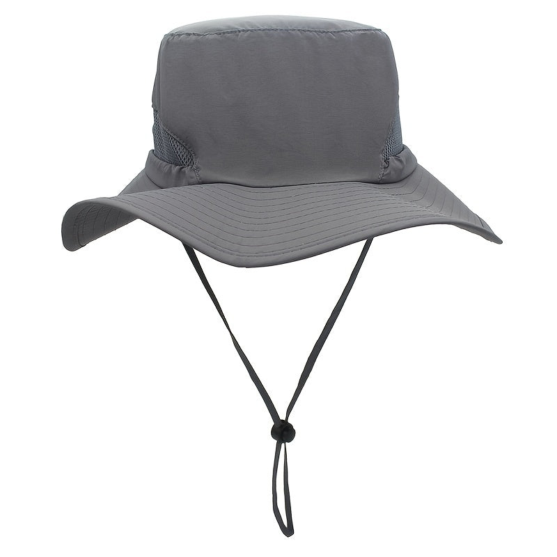 Men's Fisherman Hat Adjustable Wide Brim Sunshade Outdoor Hat