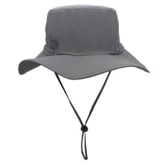 Men's Fisherman Hat Adjustable Wide Brim Sunshade Outdoor Hat