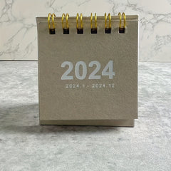 Retro Solid Desk Calendar Desktop Paper Mini Stand Calendar Daily Table Planner