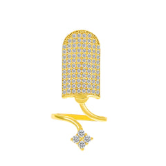Geometric Diamond Open Nail Ring Temperament Manicure Set Ring