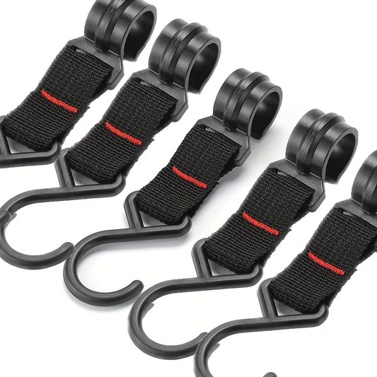 5pcs Camping Rack Hook Plastic Buckle Hanging Webbing Buckle