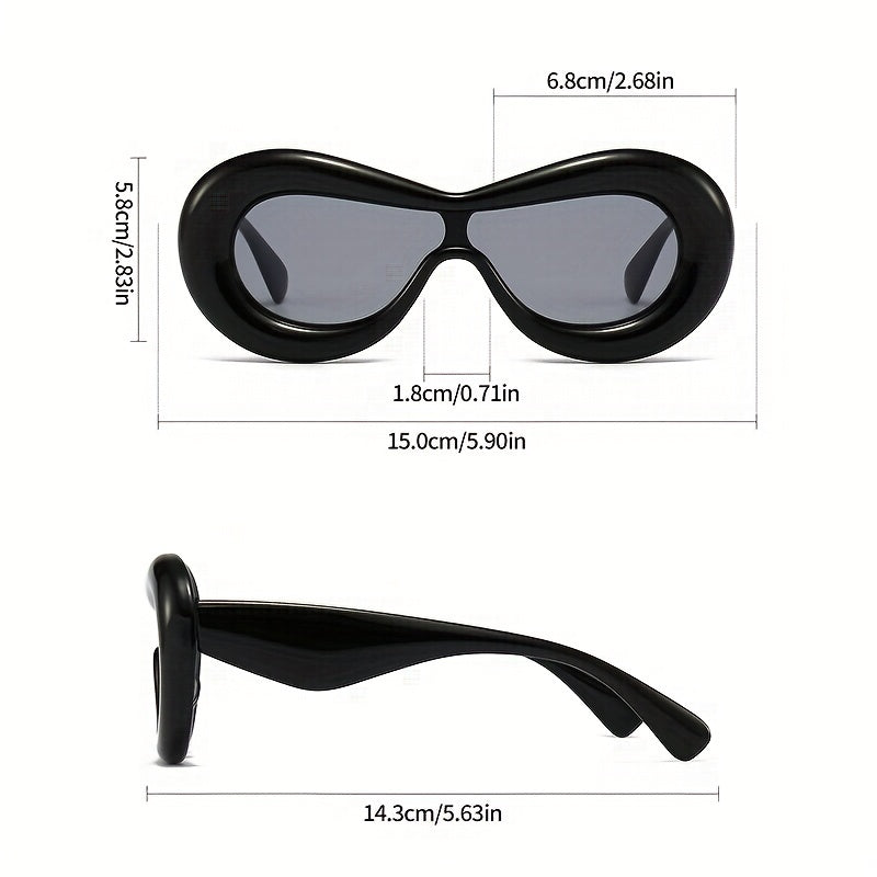 Cool Irregular Frame Men's Sunglasses for Street Photography