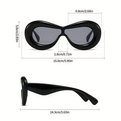 Cool Irregular Frame Men's Sunglasses for Street Photography