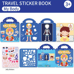 Kids DIY Sticker Books - Jelly Stickers Quiet Activity Toy