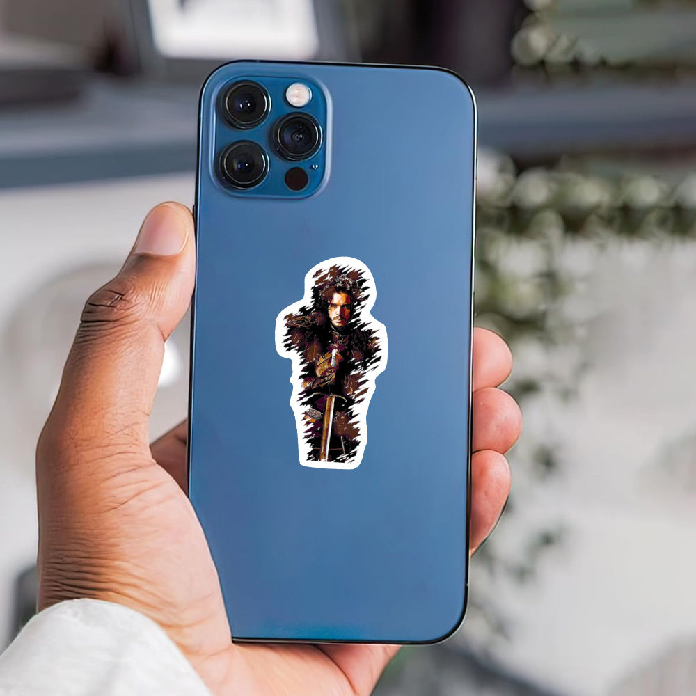 Jon Snow Sticker with Kiss Cut - Game of Thrones Fan Art