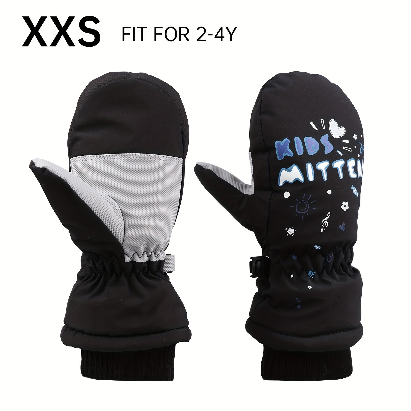 Kids Winter Skiing Snow Gloves Cold Weather Windproof Mittens