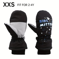 Kids Winter Skiing Snow Gloves Cold Weather Windproof Mittens