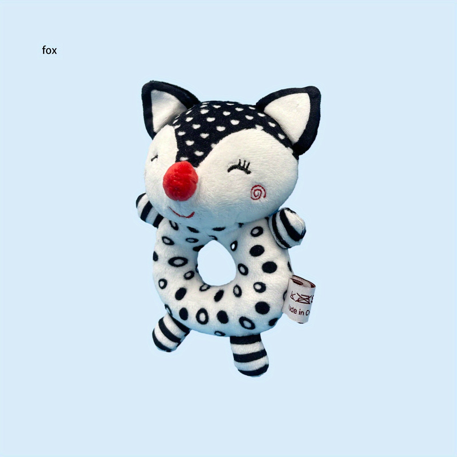 Newborn Baby Rattle Toy Ring 0-1 Year Old Fox Ele