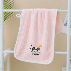 Kids Facial Towel Soft Absorbent Non-shedding Baby Bath Washcloth