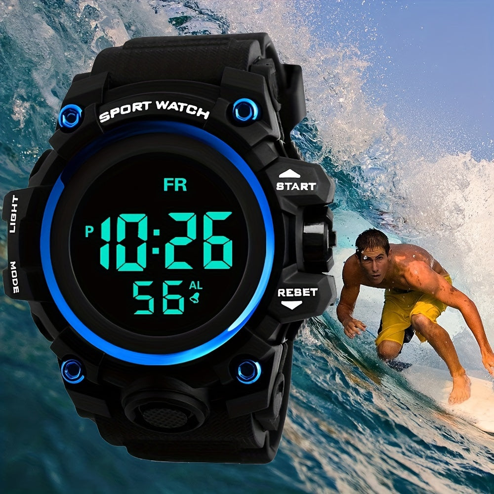 Men's Outdoor Sports Digital Watch Multifunctional Glow