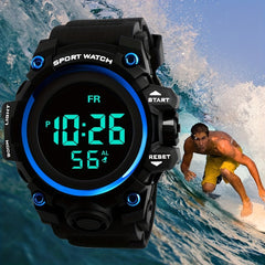 Men's Outdoor Sports Digital Watch Multifunctional Glow