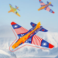 Ejection Aircraft Gun Foam Paper Glider Launcher Toy