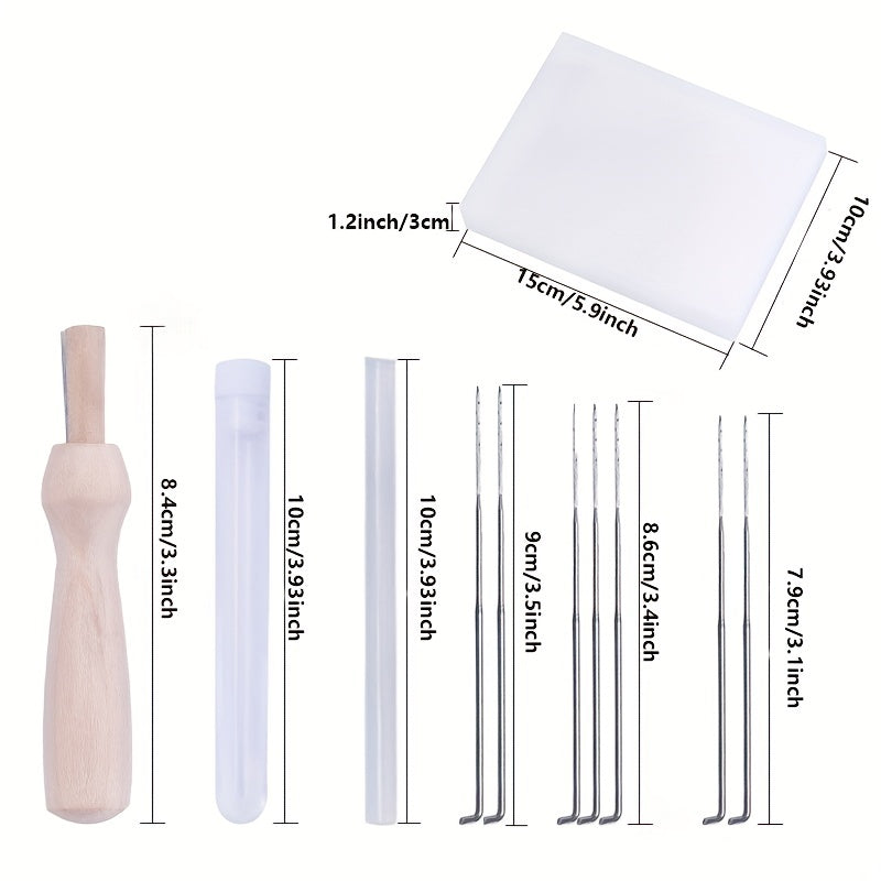 1pc Wool Needle Felt Kit 25 Colors 2 Gram Set Needle Felt Starter Kit Tools