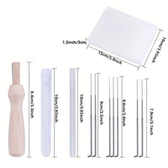 1pc Wool Needle Felt Kit 25 Colors 2 Gram Set Needle Felt Starter Kit Tools