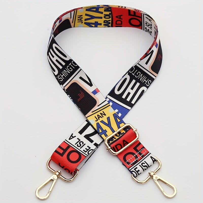 Colorful Pattern Bag Strap Adjustable Shoulder Bag Travel Accessories